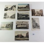 Somerset Postcards - Topo including RP Bristol illuminated tram 1926, scenes at Highbridge,
