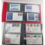 Six GB cover albums full of FDC and special-to-event covers, PHQ cards, some presentation packs