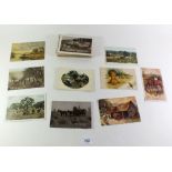 Postcards - Rural life including Harry Payne, farming scenes including haymaking, pea picking etc (