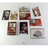 Postcards - Tucks oilettes (73) including Queens dolls house, Scottish clans, topography etc