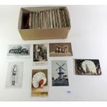 Postcards - accumulation (a.500) including topography, comic, celebs, animals etc (all appear to