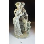 A large Lladro figure group 'Lovers of Verona' 40cm