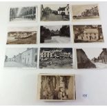 Devon postcards - Topo including Lynmouth flood damage RP, street scenes at Davenport, Ettery St,