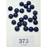 Mixed round cut lapis lazuli, 70 cts