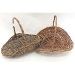 Two woven baskets