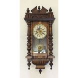 A Victorian Vienna style wall clock
