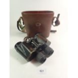 A pair of Carl Zeiss Jena Delactis 8x40 binoculars in leather case (bino. sr. no. 1315625)