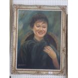 Albert - oil on canvas portrait of a Chinese girl 59 x 44cm