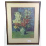 A Ganymead Press vintage Picasso print of flowers, 35 x 26 cm