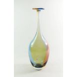 A Scandinavian Kosta Boda glass vase 'Fidgi' by Kjell Engman