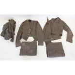 Two 1950's Royal Engineers battle dress uniforms and a later No 2 Dress Uniform