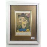 A Picasso print 'Marie Therese' with gallery stamp, 29 x 18cm