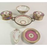 A selection of miscellaneous floral decorated porcelain to include Spode etc.