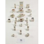 A collection of Limoges miniature dolls house porcelain