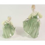 Two Royal Doulton figures, Fair Lady and Fair Maiden