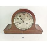 An Edwardian mahogany Camerer Cuss mantel clock