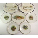 A quantity of various fish plates