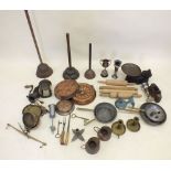 A large quantity of kitchen and metal ware