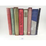Eight Folio Society Books, comprising - 'Conquest of New Spain, 101 Stories, a Man of Singular