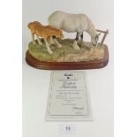 A Border Fine Arts model 'Gently Grazing' by Ayres, Ltd Ed. 56 of 350. With original COA.
