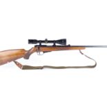 (S1) .22 Walther bolt action rifle, 22 ins threaded barrel (capped, sights removed), 5 shot