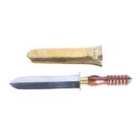 Siebe Gorman 175th Anniversary diver's knife (No.49/175), 7,5/8 ins polished blade etched with