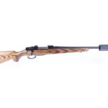 (S1) .243 (Win) Parker Hale bolt action rifle, approx. 21 ins threaded barrel with T8 moderator,