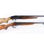 (S2) Four single barrel shotguns: 12 bore Italian, 30 ins barrel, folding action, 14¾ ins stock, no.