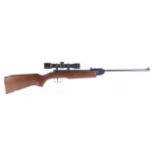 .177 Weihrauch HW25L break barrel air rifle, open sights, mounted 4 x 28 scope, no. 1641945 [