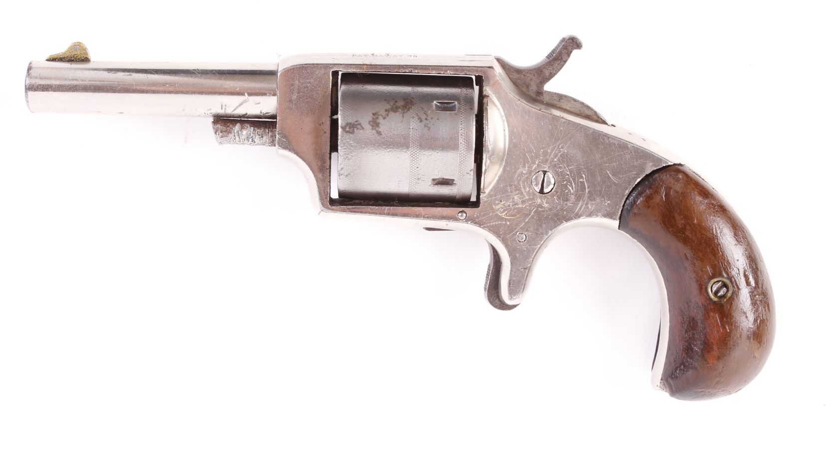 (S58) .32 (rf) Hopkins & Allen Dictator, closed frame single action pocket pistol, 2¾ ins round - Image 2 of 2