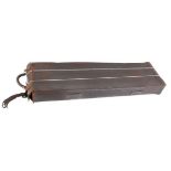 Leather outer case cover, measures 31 x 9 1/2 x 3 ins