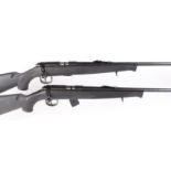 (S1) Two Norinco JW15A bolt action rifles, both with 24 ins threaded barrels, 5 & 10 shot magazines,