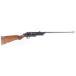 Webley Service Air Rifle MkII with .22 barrel, adjustable turret sights, folding aperture rear