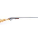 (S2) .410 Belgian semi hammer, 29½ ins part octagonal barrel, folding side lever action, 14¼ ins