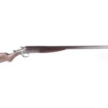 (S2) 12 bore Stevens Arms Co. semi hammer, 32 ins full choke barrel (black powder proof), steel