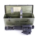 Cased Russian army type NSZP-3 E EM4896 Night Vision Image Intensifier, no. 791362 with webbing