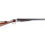 (S2) 12 bore boxlock non ejector by Bost, 27¾ ins barrels, ½ & full, 70mm chambers, polished