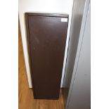 7 gun steel security cabinet, h.50 ins x w.16 ins x d.8 ins, with twin locks and two sets of keys