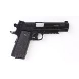 .177(BB) SIGArms GSR Co2 air pistol, with speed loader, 4 gas bottles and tin of steel BBs, in