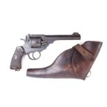 (S5) .455 Enfield Mk VI double action service revolver dated 1925, 6 ins sighted barrel, 6 shot