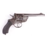 (S5) .380 double action (a/f) revolver by D. D. Levaux, 5½ ins octagonal sighted barrel, the top