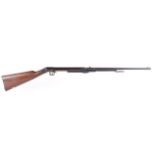 .177 BSA Improved Model D under lever air rifle, adjustable turret sights, c.1908, no. 16459 [