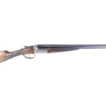 (S2) 16 bore boxlock non ejector Brevette, 27½ ins barrels, ½ & full, 70mm chambers, plain steel