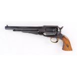 (S1) .44 Uberti 1858 New Army percussion black powder revolver, 7¾ ins black octagonal sighted