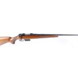 (S1) .222 (Rem) CZ BRNO 527 bolt action rifle, 24 ins barrel with hooded foresight (rear sight