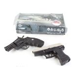 4.5mm Anics A-3000 Skif air pistol; .177 Colt (Umarex) Python Co2 air pistol - both for parts or