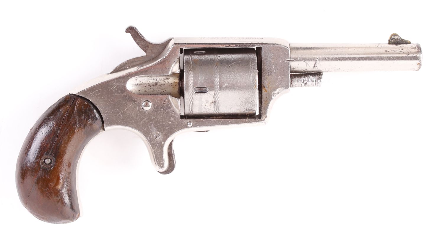 (S58) .32 (rf) Hopkins & Allen Dictator, closed frame single action pocket pistol, 2¾ ins round