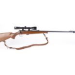 (S1) .22 CZ BRNO Model 2-E-H bolt action rifle, 24½ ins threaded barrel (moderator available), two 5