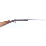 .177 Militia type break barrel air rifle, two stage part octagonal barrel, open sights, straight