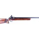 (S1) .22 Vostock CM-2 bolt action target rifle, 27 ins heavy barrel, tunnel and adjustable sights,